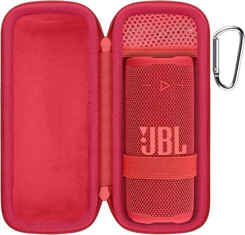 حافظة co2CREA لمكبر صوت بلوتوث JBL Grip Compact، حقيبة سفر صلبة محمولة مع حلقة تسلق (جراب أسود) in Kuwait