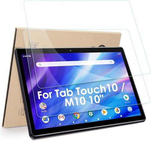 واقيات شاشة مكونة من قطعتين متوافقة مع جهاز Pritom Touch10 / M10 / M10(3G) / TAB 10 Lite مقاس 10 بوصة، زجاج مقسى [وضوح HD] [9 صلابة] [سهلة التركيب] in Saudi Arabia