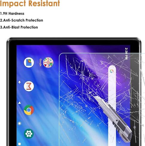واقيات شاشة مكونة من قطعتين متوافقة مع جهاز Pritom Touch10 / M10 / M10(3G) / TAB 10 Lite مقاس 10 بوصة، زجاج مقسى [وضوح HD] [9 صلابة] [سهلة التركيب] in Saudi Arabia