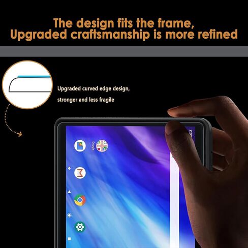 واقيات شاشة مكونة من قطعتين متوافقة مع جهاز Pritom Touch10 / M10 / M10(3G) / TAB 10 Lite مقاس 10 بوصة، زجاج مقسى [وضوح HD] [9 صلابة] [سهلة التركيب] in Saudi Arabia