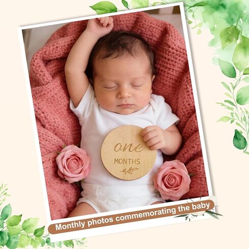 Monthly Milestone Signs, Baby My First Holiday Collection, Hello World Announcement Sign, Celebration Board, Photo Cards, Perfect Newborn Gift and Keepsake in Saudi Arabia