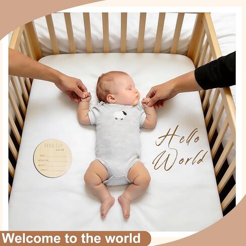 Monthly Milestone Signs, Baby My First Holiday Collection, Hello World Announcement Sign, Celebration Board, Photo Cards, Perfect Newborn Gift and Keepsake in Saudi Arabia