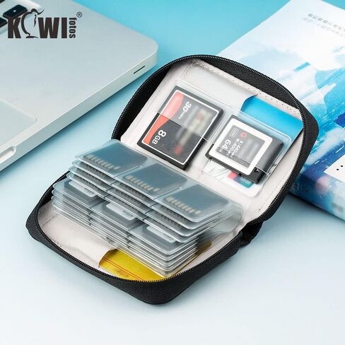 KIWIFOTOS 28 Slots SD Card Holder Case + 42 Slots Coin Cell Battery Case for CR2032 CR2025 LR44 Shockproof CR2016 CR2320 CR2325 CR2330 CR2335 CR2354 CR2412 CR2430 CR2450 Button Battery Holder in Saudi Arabia