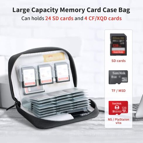 KIWIFOTOS 28 Slots SD Card Holder Case + 42 Slots Coin Cell Battery Case for CR2032 CR2025 LR44 Shockproof CR2016 CR2320 CR2325 CR2330 CR2335 CR2354 CR2412 CR2430 CR2450 Button Battery Holder in Saudi Arabia