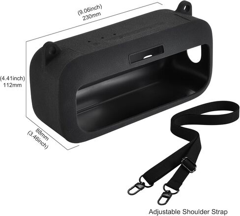 Silicone Case Compatible with Bose SoundLink Plus Portable Bluetooth Speaker, Protective Cover for Bose SoundLink Plus Speaker Accessories (Black) in Saudi Arabia
