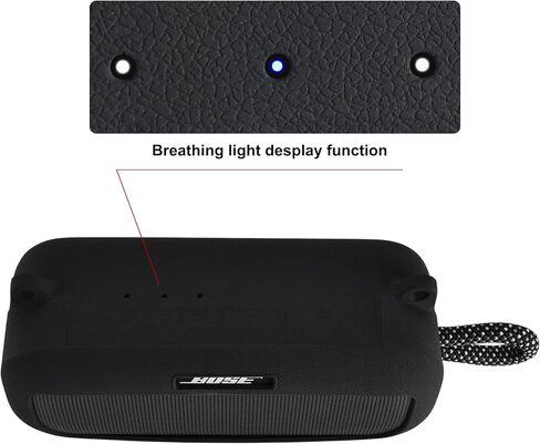 Silicone Case Compatible with Bose SoundLink Plus Portable Bluetooth Speaker, Protective Cover for Bose SoundLink Plus Speaker Accessories (Black) in Saudi Arabia
