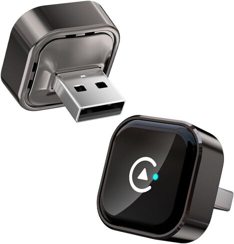 محول CarPlay اللاسلكي، 2 في 1 CarPlay وAndroid، محول توصيل وتشغيل واي فاي ثنائي النطاق، مع محول USB-A/Type-C، لمركبات CarPlay in Saudi Arabia