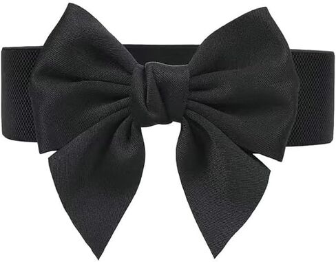 Women's Wide Bowknot Belt Vintage Stretchy Bow Belt Corset Waistband for Party Casual Matching Women Dresses in Saudi Arabia