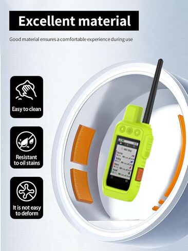 Case for Garmin Alpha 200/Alpha 300 Dog Tracking, WUNIAK Soft Silicone Protective Portable Scratch Shock Resistant Shell Case for Garmin Alpha 200/Alpha 300，Fluorescent Green in Saudi Arabia