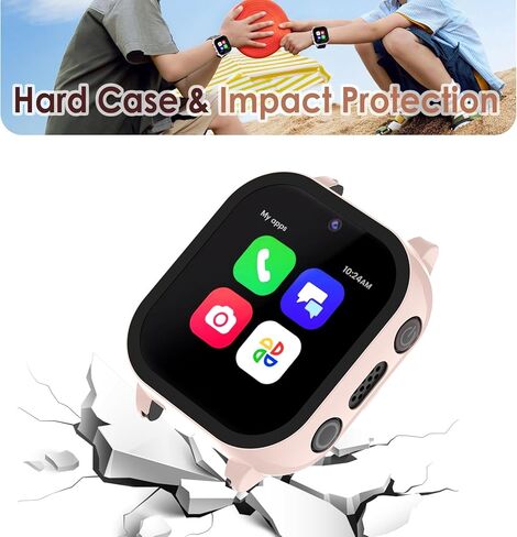 Simpeak 5-Pack Screen Protector Case Compatible with Cosmo JrTrack 4/3, Hard PC Tempered Glass Bumper Case Cover Compatible with Cosmo JrTrack 4 3, Clear/White/Black/Pink/Blue in Saudi Arabia