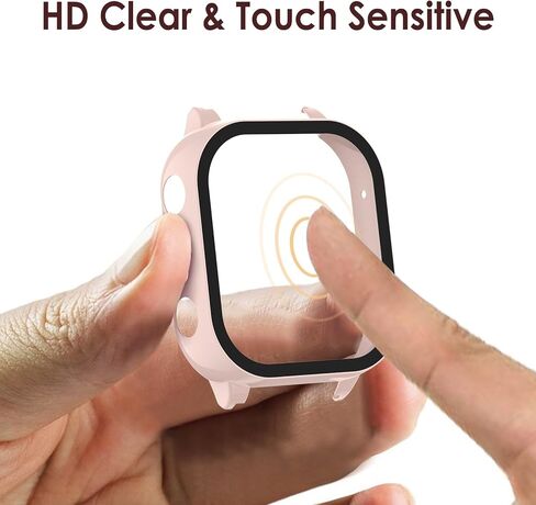 Simpeak 5-Pack Screen Protector Case Compatible with Cosmo JrTrack 4/3, Hard PC Tempered Glass Bumper Case Cover Compatible with Cosmo JrTrack 4 3, Clear/White/Black/Pink/Blue in Saudi Arabia