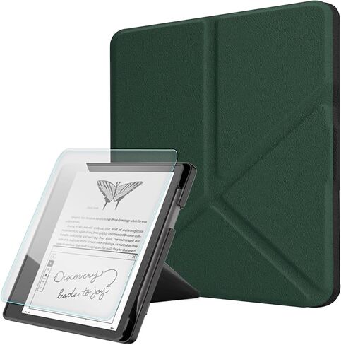 Origami Case for Kindle Scribe with Pen Holder (2024/2022 Release), Includes a Screen Protector - Lightweight 10.2 Inch Cover Compatible with Kindle Scribe with Auto Wake/Sleep (B-Book, 10.2 inch) in Saudi Arabia