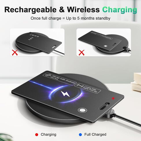 جهاز تعقب المحفظة ذو النظام المزدوج الجديد لعام 2026 (كل من iOS وAndroid) IP68 Bluetooth Smart Finder Card GPS Tracker للحقائب وجواز السفر يعمل مع Apple Find My (معتمد من Apple MFi) وGoogle Find My Device in Kuwait