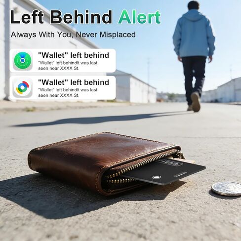 جهاز تعقب المحفظة ذو النظام المزدوج الجديد لعام 2026 (كل من iOS وAndroid) IP68 Bluetooth Smart Finder Card GPS Tracker للحقائب وجواز السفر يعمل مع Apple Find My (معتمد من Apple MFi) وGoogle Find My Device in Kuwait