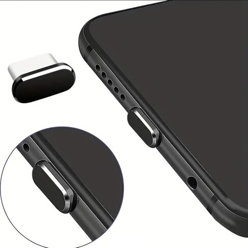 4 سدادات غبار USB C، بما في ذلك فرشاة تنظيف واحدة، غطاء منفذ شحن معدني من النوع C، غطاء قابس USB-C مقاوم للغبار متوافق مع جميع أجهزة USB C، قابس غبار USB C، USB in Saudi Arabia