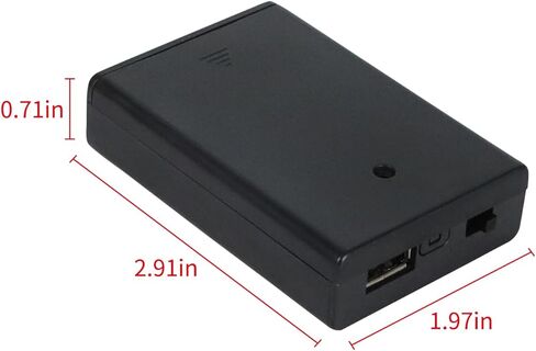 3 حامل بطاريات AA، 3 عبوات بطارية USB محمولة، حزمة بطارية USB 4.5-5 فولت لمصابيح LED حامل صندوق بطارية AA مع مفتاح تشغيل/إيقاف (USB داخلي) in Kuwait