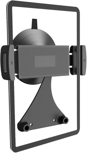 iPad Suction Mount for Tablet Glass Holder for iPad Mirror Mount for Tablet Suction Holder for Pad Glass Stand for iPAD Mirror Stand Pad for Makeup, Yoga, Gym, Kitchen, Tub, Fit 5.5"-12.9" (Dark) in Saudi Arabia