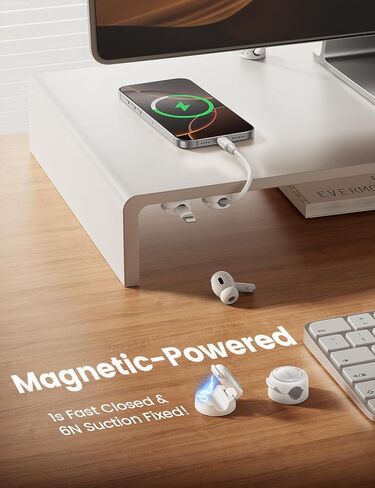 Lamicall Crystal-Clear Cable Clips & Tablet Stand in Saudi Arabia