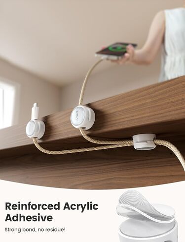 Lamicall Crystal-Clear Cable Clips & Tablet Stand in Saudi Arabia