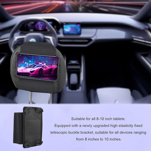 Dpofirs Car Headrest Mount for 2 2025, Game Console Elastic Strap Silicone Hartador in Saudi Arabia