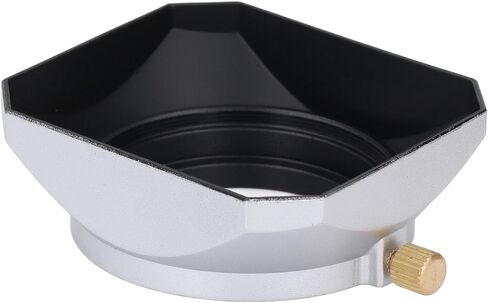 Square Lens Hood, 43mm Aluminum Alloy Matte Finish Interior for Blocking Light with 49mm Front Cover Size, for Cameras in Saudi Arabia