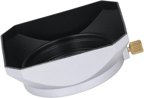 Square Lens Hood, 43mm Aluminum Alloy Matte Finish Interior for Blocking Light with 49mm Front Cover Size, for Cameras in Saudi Arabia