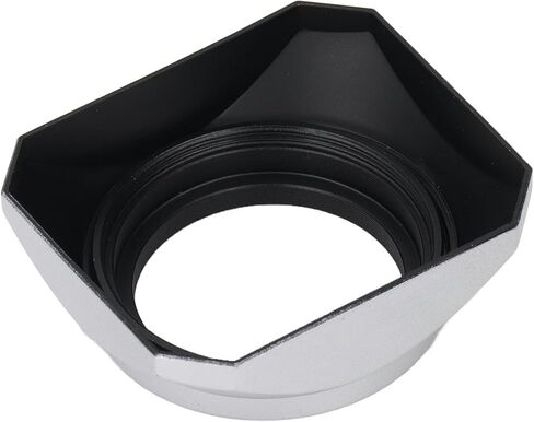 Square Lens Hood, 43mm Aluminum Alloy Matte Finish Interior for Blocking Light with 49mm Front Cover Size, for Cameras in Saudi Arabia