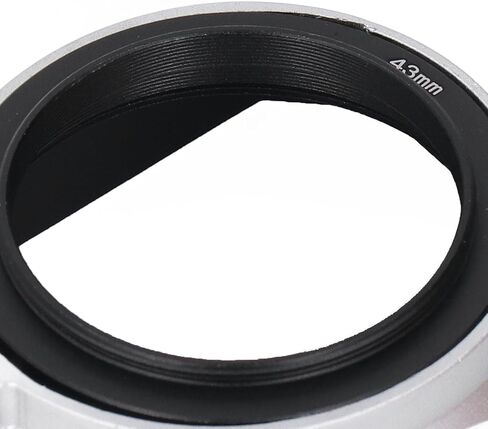 Square Lens Hood, 43mm Aluminum Alloy Matte Finish Interior for Blocking Light with 49mm Front Cover Size, for Cameras in Saudi Arabia