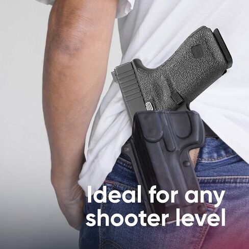 شريط قبضة مسدس Handleitgrips متوافق مع Glock 19 Gen 5 - شريط قبضة مسدس مطاطي أسود مزخرف، سهل التركيب، أجزاء وإكسسوارات البندقية، مملوكة للمحاربين القدامى، صنع في الولايات المتحدة الأمريكية in Kuwait