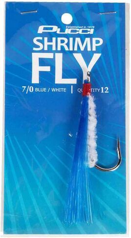Pucci SF70-12 BLU/WHT Shrimp Fly, Varies in Saudi Arabia