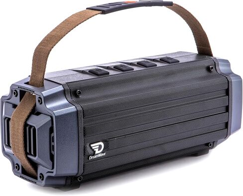 Dreamwave Tremor III Outdoor Bluetooth Speaker, 100W 107dB Loud, HiFi Sound, deep bass, Loud Stereo, IP66 Waterproof and Shockproof, Portable Wireless, Perfect for Camping, Backyard (Army Green) in Saudi Arabia