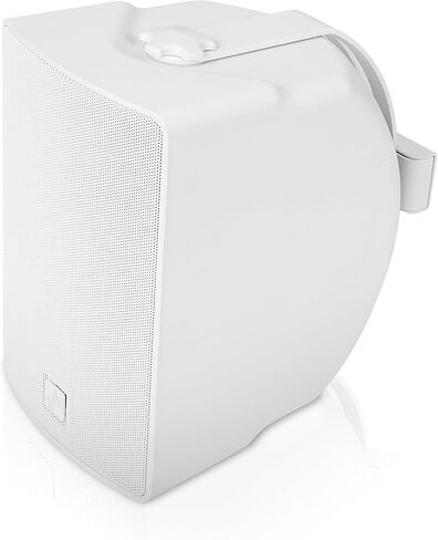 Sound Town Pair of 8" Weather-Resistant Surface-Mount Speaker, Indoor/Outdoor, 70V/100V/8ohm, for Home & Commercial Installation, White (TARVOS-8W-PAIR) in Saudi Arabia