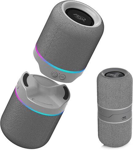 سماعات ADX True Wireless Stereo Split - نظام لاسلكي 5.3 قابل للفصل مع محركات مزدوجة مقاس 52 مم للحصول على صوت سينمائي غامر وحجم خارجي واضح (أسود) in Saudi Arabia