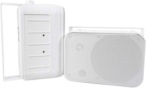 Rockville HP65S-8 500 واط 6.5 بوصة مكبرات صوت مسرح منزلي خارجية/داخلية ثنائية الاتجاه، IPX44 مقاومة للطقس، شواية من الفولاذ المقاوم للصدأ، أطراف زنبركية مطلية بالذهب، 40 هرتز -20 كيلو هرتز، 8 أوم، 6 قطع in Saudi Arabia