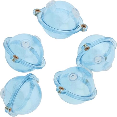 OriGlam 5pcs Fishing Slip Cast Spin Floats, Spin Float Fishing Bobbers, Fillable Plastic Water Balls Bubble Bobber for Topwater Angling (1.57 inch) in Saudi Arabia