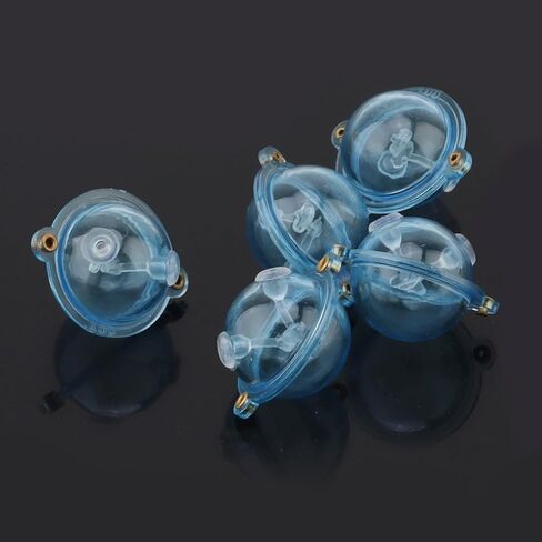OriGlam 5pcs Fishing Slip Cast Spin Floats, Spin Float Fishing Bobbers, Fillable Plastic Water Balls Bubble Bobber for Topwater Angling (1.57 inch) in Saudi Arabia