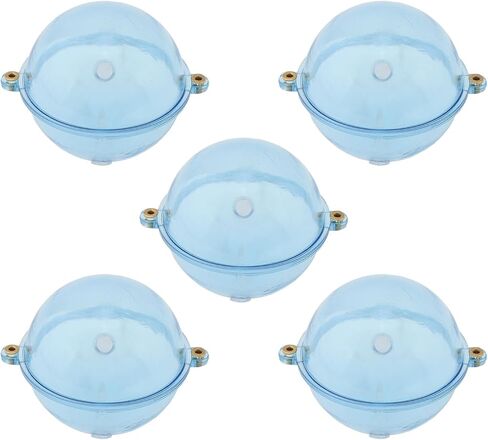 OriGlam 5pcs Fishing Slip Cast Spin Floats, Spin Float Fishing Bobbers, Fillable Plastic Water Balls Bubble Bobber for Topwater Angling (1.57 inch) in Saudi Arabia