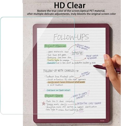 Zeking 2Pack Paperfeel Screen Protector Compatible with Kindle Scribe 11" 2025, [Feel Like Paper Film Writing] Tablet PET Film for S-Pen in Saudi Arabia
