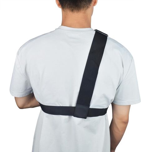 UAYESOK Universal Tactical Chest Rig Radio Pouch Holder, Walkie Talkie Shoulder Harness with Tool Pocket for Hunting, Hiking, Firefighter, Police, Search and Rescue(Black) in Saudi Arabia