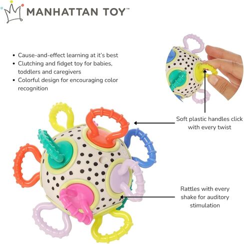 Manhattan Toy Click Clack Colorpop Developmental Activity Baby Toy in Saudi Arabia