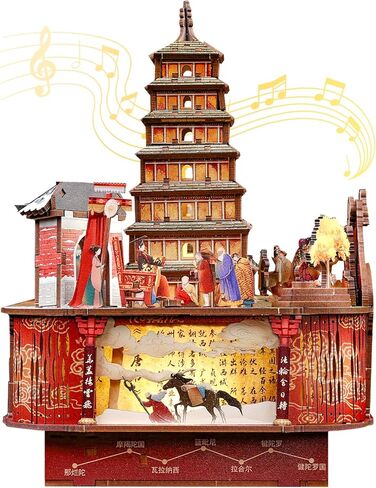 CUTEBEE Book Nook Kit - Japanese Sakura Kimono Shop DIY Dollhouse 3D Wooden Puzzle Booknook for Adults and Teens, Miniature House Bookshelf Decor, Ideal Gift for Family and Friends in Kuwait