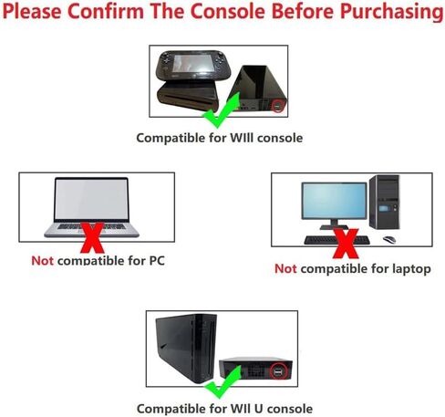 شريط مستشعر USB من CHILDMORY، متوافق مع وحدة تحكم Wii وWii U in Saudi Arabia