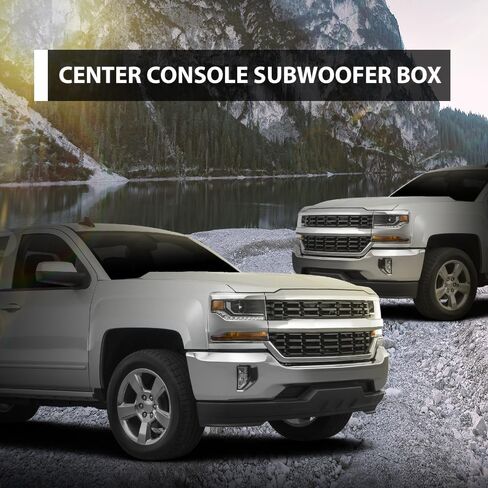 ALLGOOD 12" Center Console Subwoofer Box Compatible with Chevy/GM Crew Cab 2014 2015 2016 2017 2018 Black in Saudi Arabia