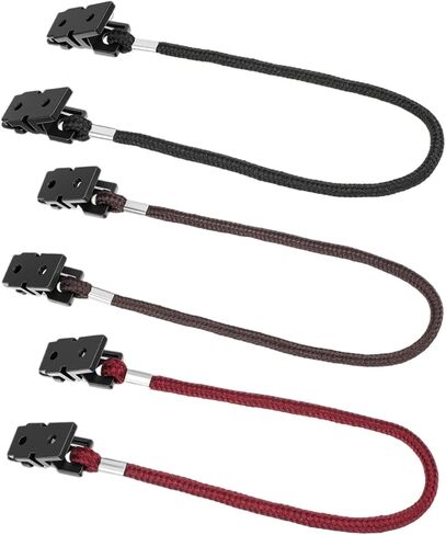 6 Pieces Hat Clips Windproof Hats Strap Clip Keeper Clips Hat-Clip for Wind Adjustable Retainers with Strings Hats Rides for Fishing Keeper Eyewear Holder for Sport Baseball Sailing Outdoor in Saudi Arabia