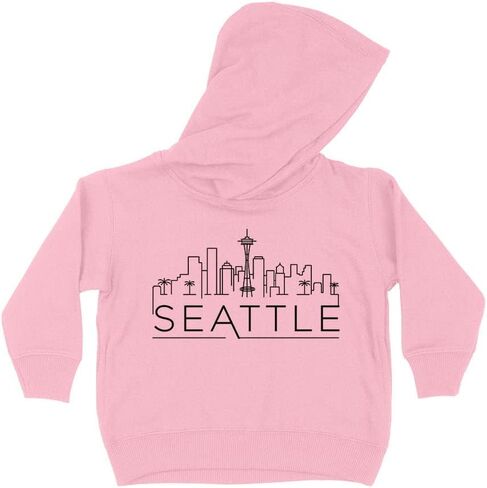 Skyline Seattle Washington Kids Hoodie Sweatshirt Toddler in Saudi Arabia
