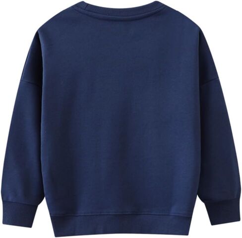 Girls Crewneck Butterfly Sweatshirt Baby Fleece Long Sleeve Pullover Sweater Kids Fall Winter Warm Shirts Clothes in Saudi Arabia