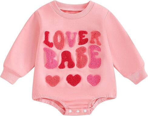 Baby Boy Clothes Lover Boy LongSleeve Romper Top Newborn Boy Onesie Valentine's Outfit in Saudi Arabia