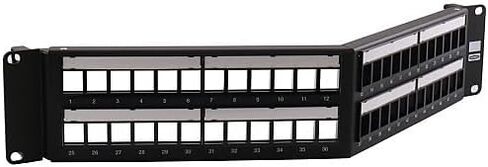 HPJ48A 48-Port Angled Unloaded Oanels, 19", Black in Saudi Arabia