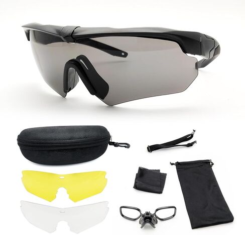 نظارات تكتيكية للرماية للجنسين في الهواء الطلق مع 3 عدسات قابلة للتبديل Airsoft in Kuwait