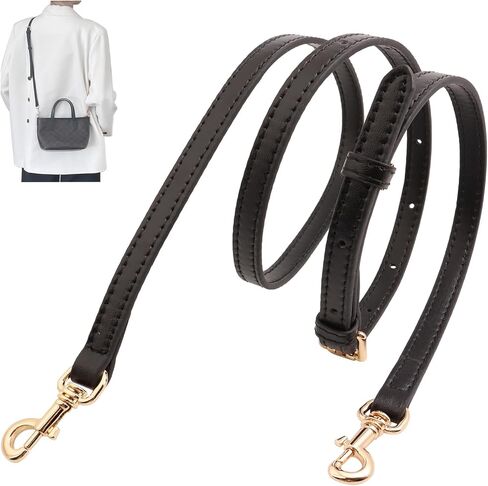 حزام محفظة جلدي بديل قابل للتعديل، أشرطة كتف رفيعة لحقيبة يد سيتي 15 حقيبة in Kuwait